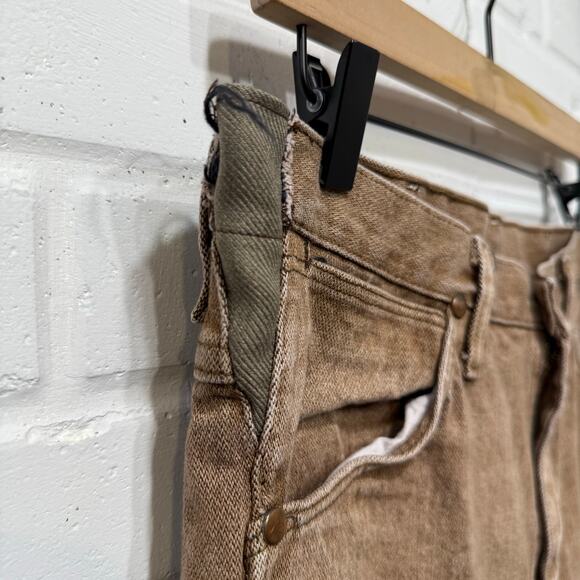 Vintage Wrangler Jeans Cowboy Cut Brown Mens 34x32 Western Stretch Panel Slim - Picture 9 of 15